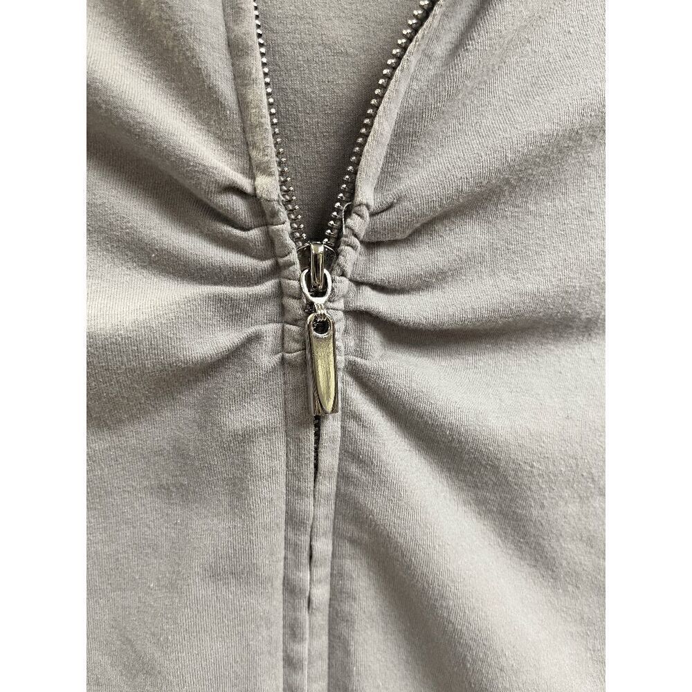 Yoga Womens Hooded Full zip Yoga Sweatshirts Gray Size Extra Small